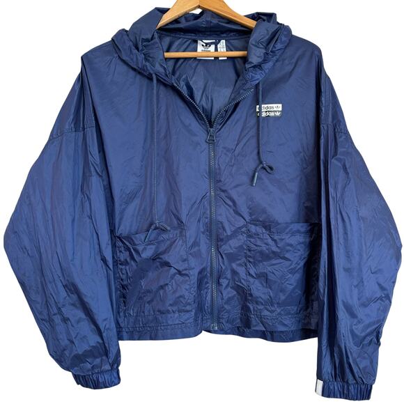 adidas Jackets & Blazers - Adidas Originals Blue Windbreaker Shell Jacket Women’s M